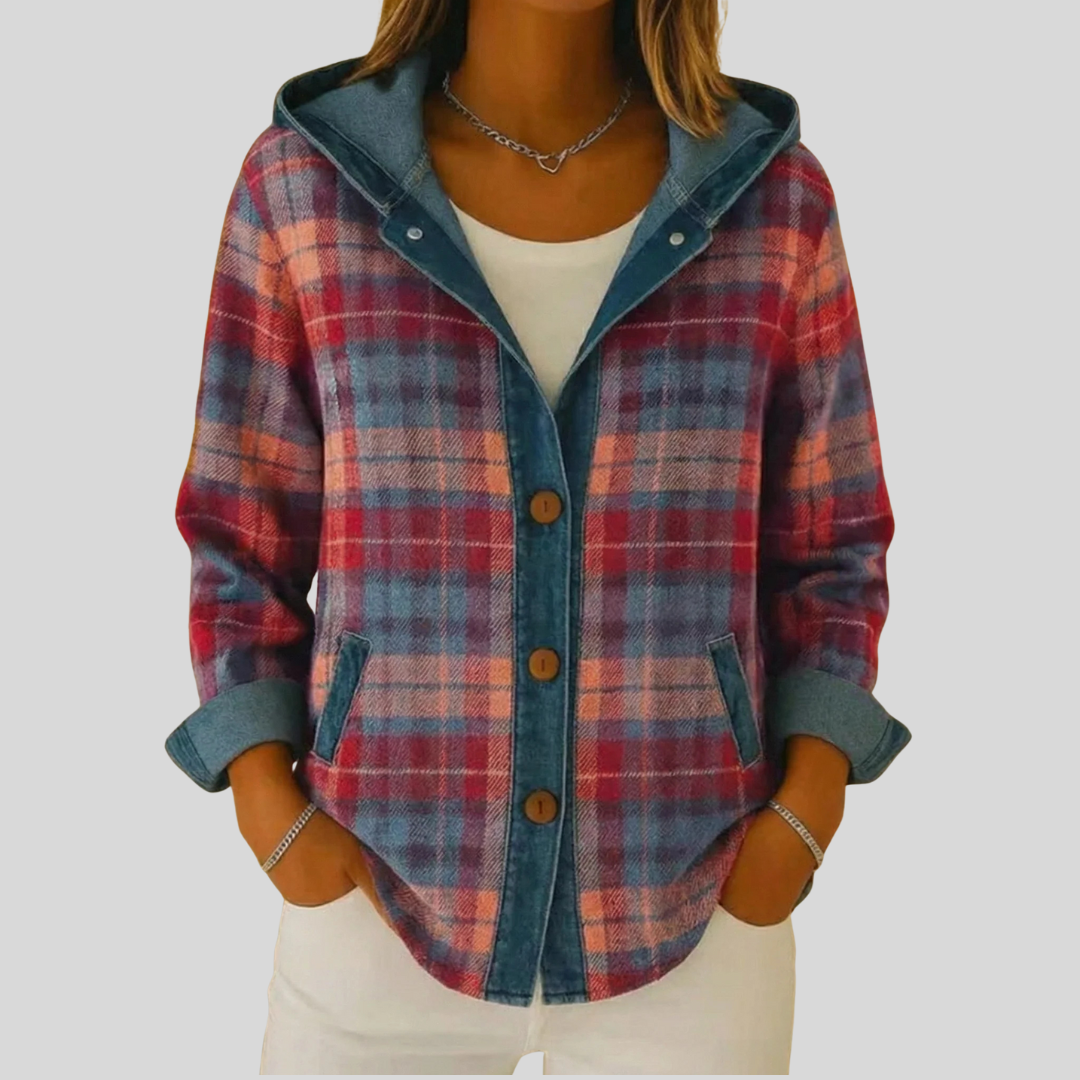 Kellaway™ | Checked Shacket with Hood