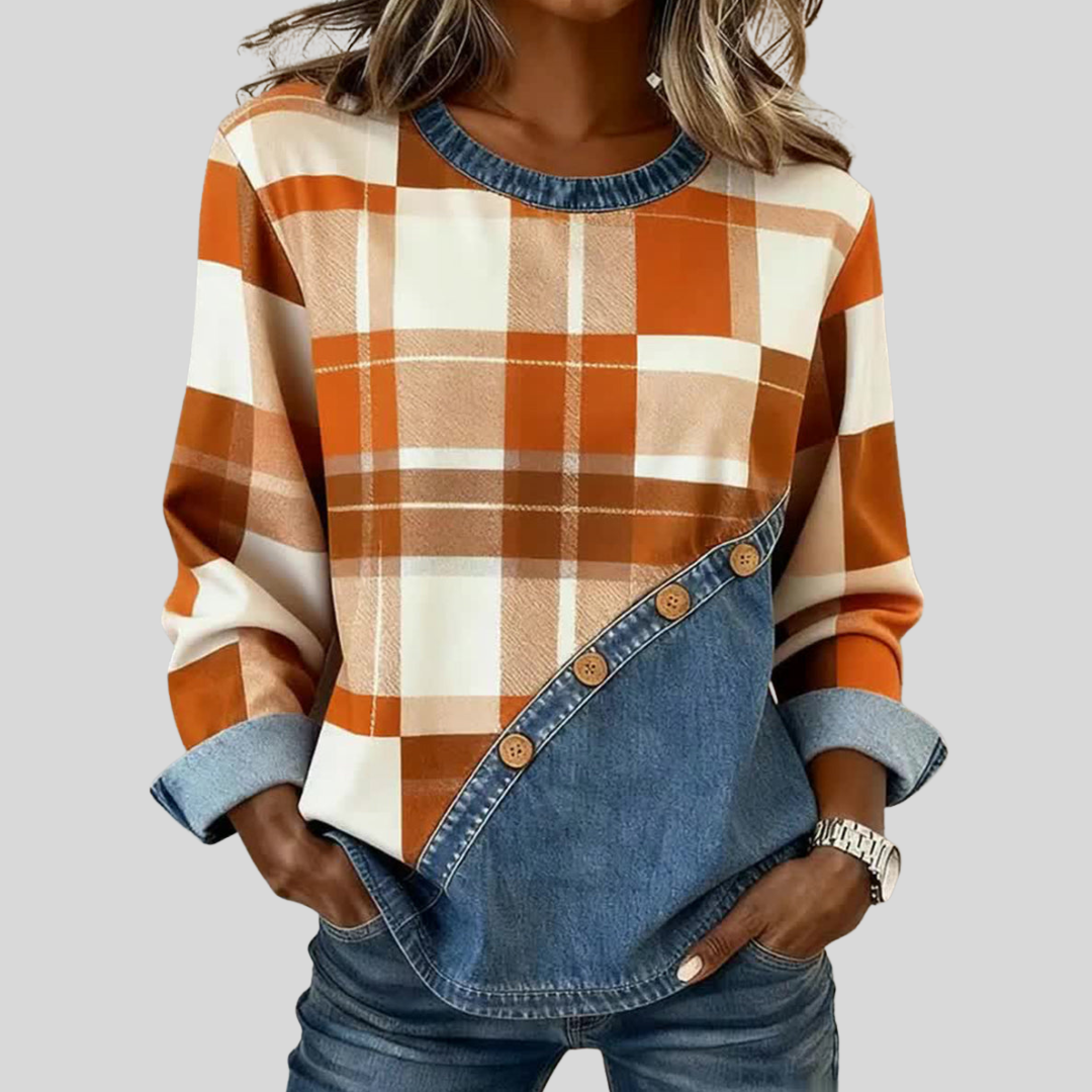 Faylenβ’ | Patchwork Pullover Top