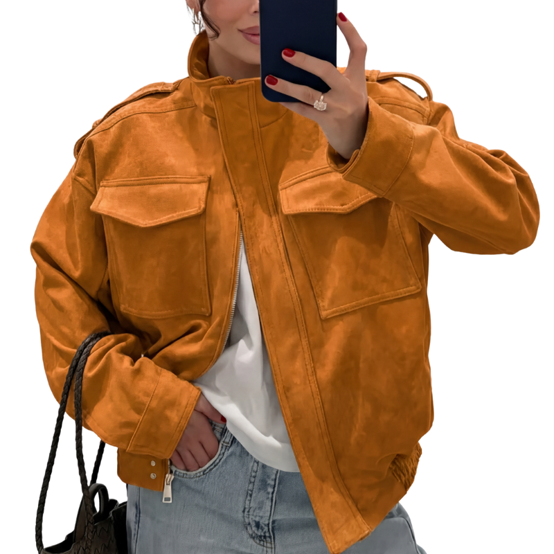 TRISH™ - Polished Stand Collar Casual Jacket