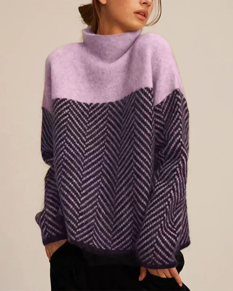Norah - Cotton Roll Neck Jumper