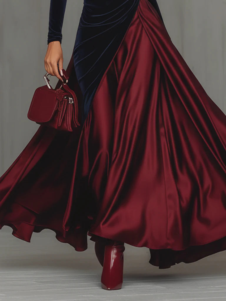 Lucrèce | Bicolour Long Dress