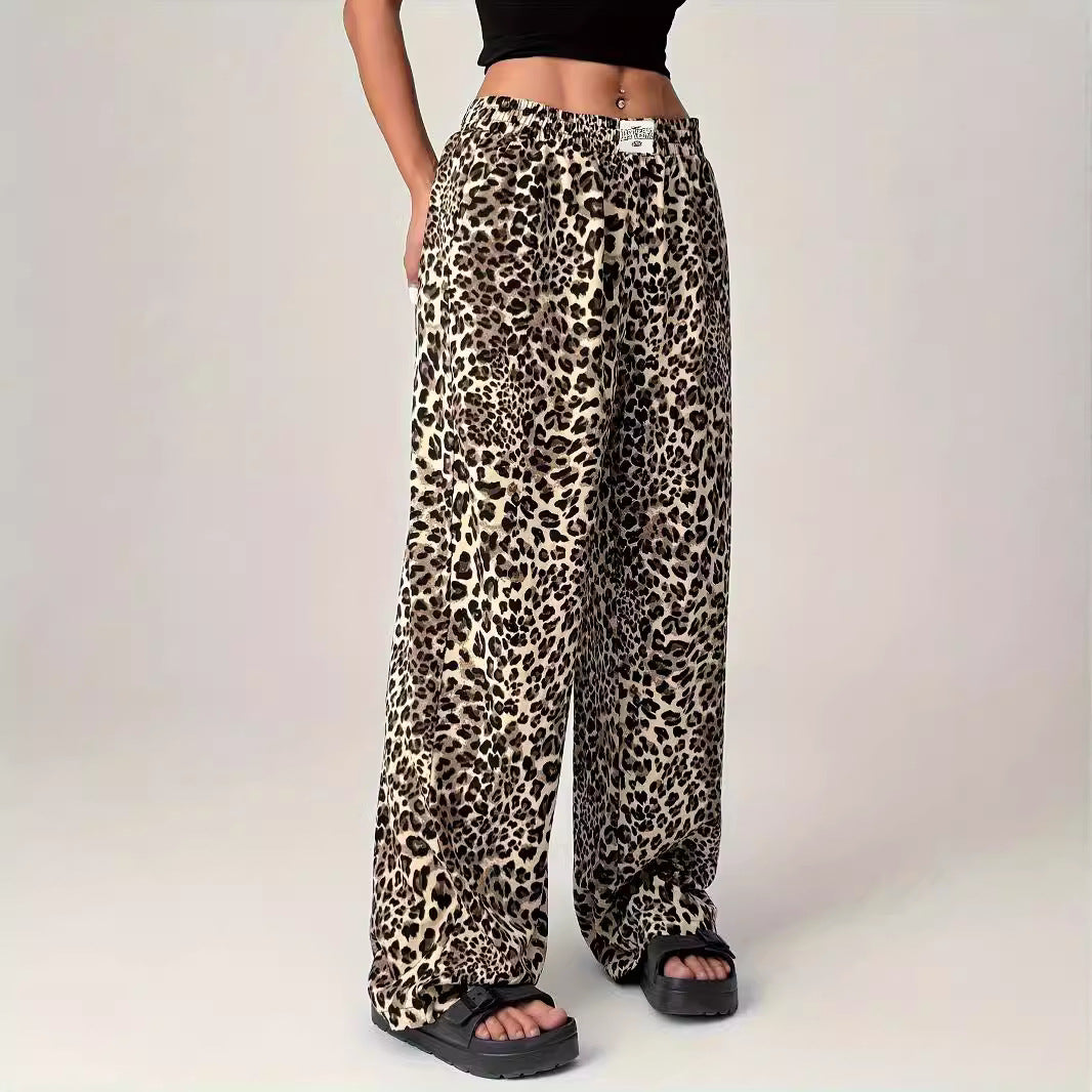 LIEZEL™ - Comfy Straight-Leg Leopard Print Pants