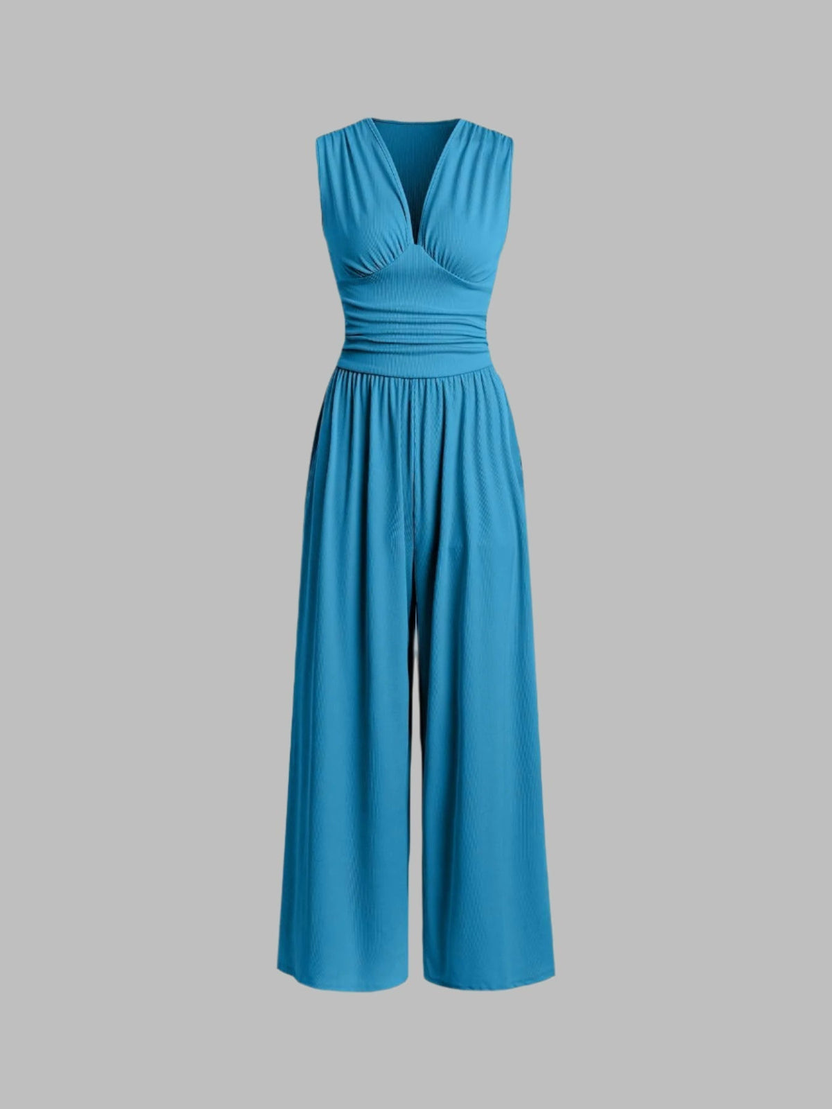 CHARITY - Chic Sleeveless Wide-Leg Jumpsuit