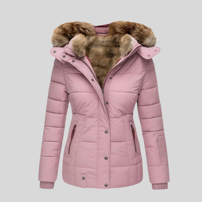 Bruna™ | Quilted Parka with Faux Fur Hood