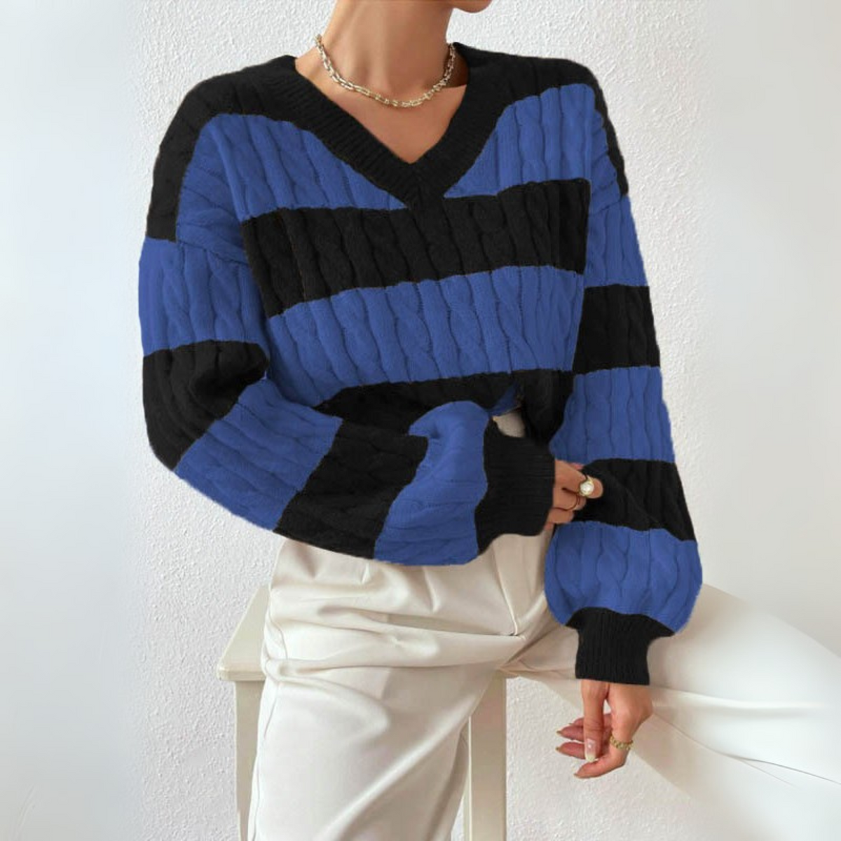 MORTA™ - Comfy V-Neck Long Sleeve Sweater