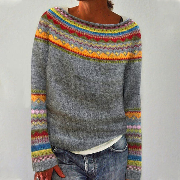 Elyse - Retro wool jumper