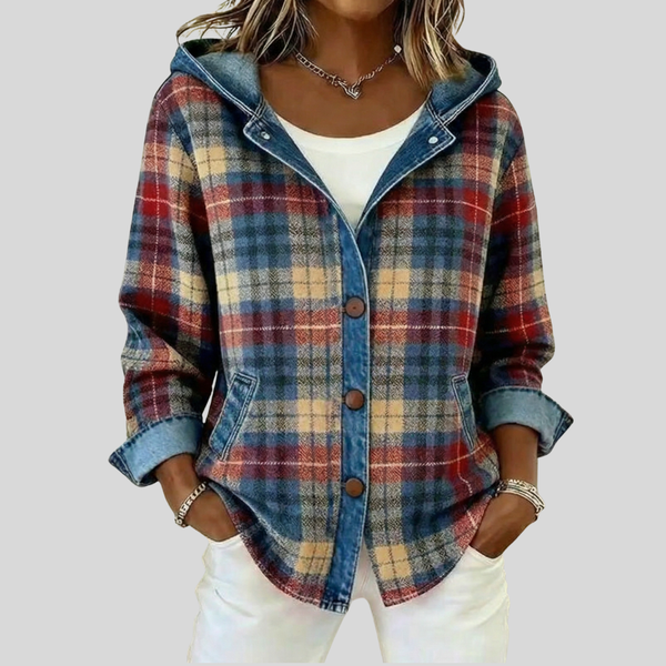 Hildred™ | Padded Checked Shacket