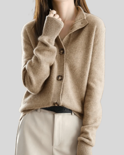 Claire - Retro Cashmere Cardigan