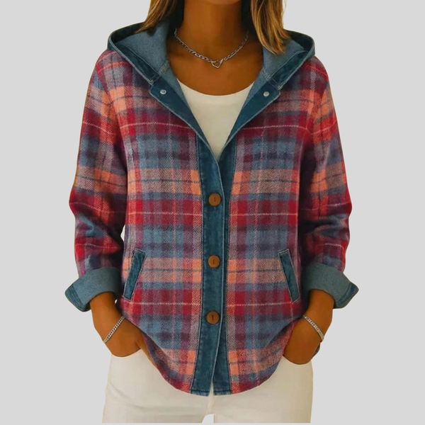 Kellaway™ | Checked Shacket with Hood