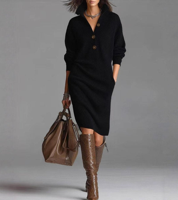 Damaris | Warm, Elegant, and Comfortable Knit Dress.