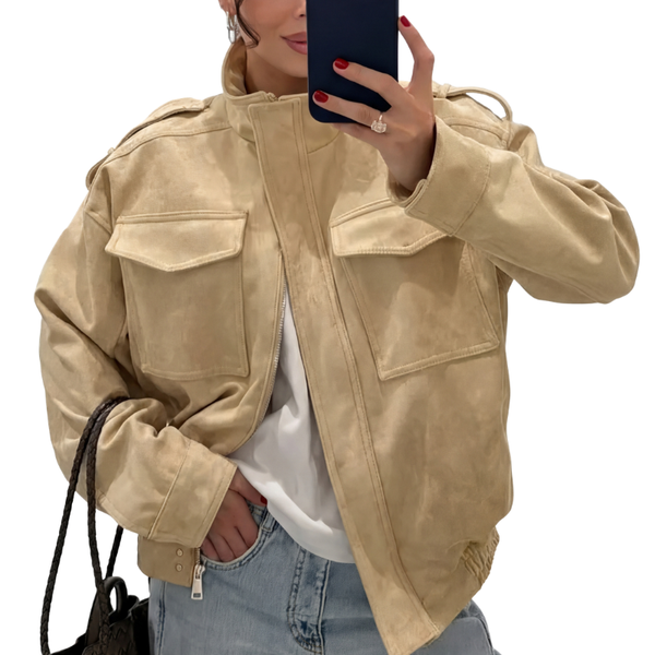 TRISH™ - Polished Stand Collar Casual Jacket