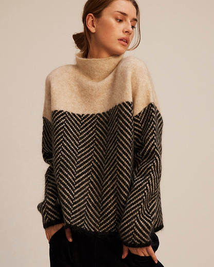Norah - Cotton Roll Neck Jumper
