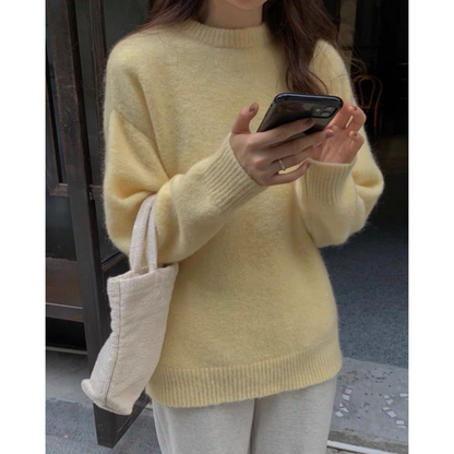 MIRIELLE™ - Comfy Long Sleeve Round Neck Sweater