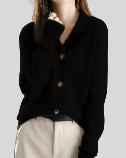 Claire - Retro Cashmere Cardigan