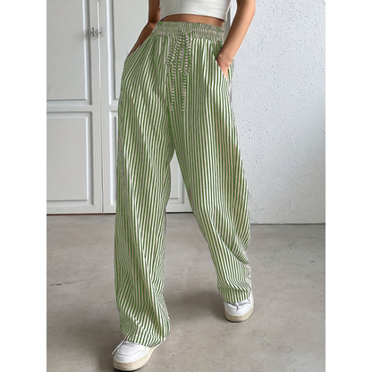BAYLEEZ™ - Simple Summer Striped Relaxed Fit Bottoms