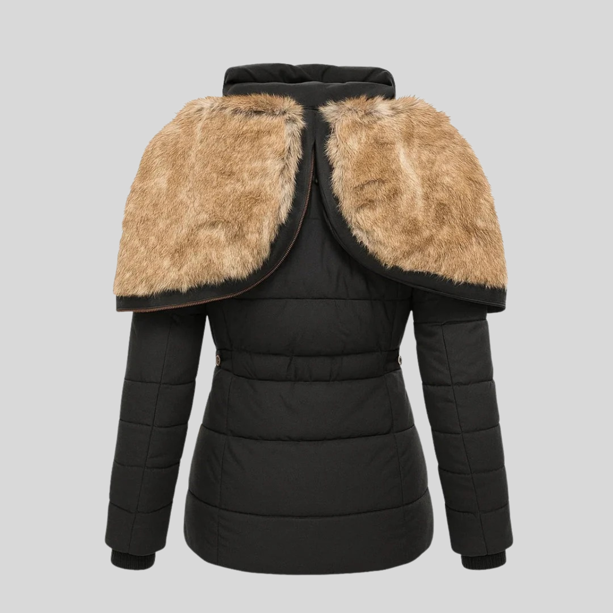 Bruna™ | Quilted Parka with Faux Fur Hood