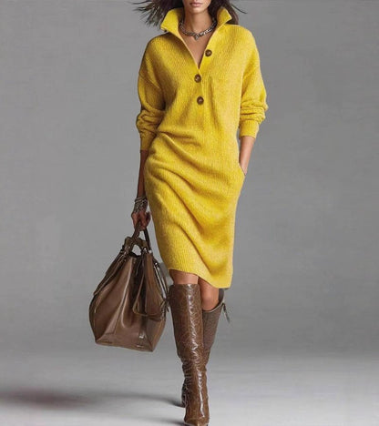 Damaris | Warm, Elegant, and Comfortable Knit Dress.