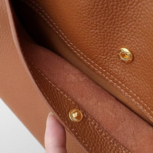 Valérie Dupré - Solid color simple shoulder bag