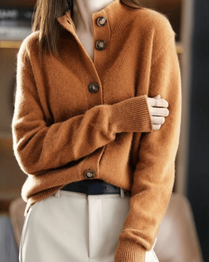 Claire - Retro Cashmere Cardigan