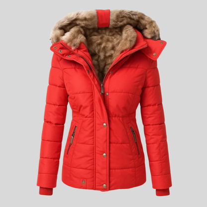 Bruna™ | Quilted Parka with Faux Fur Hood