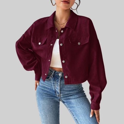 ESTRELLA™ - Classic Collared Button-Front Jacket