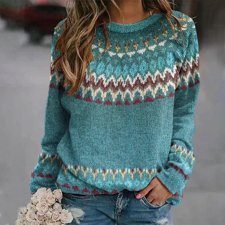 Regina - Retro jumper with waves