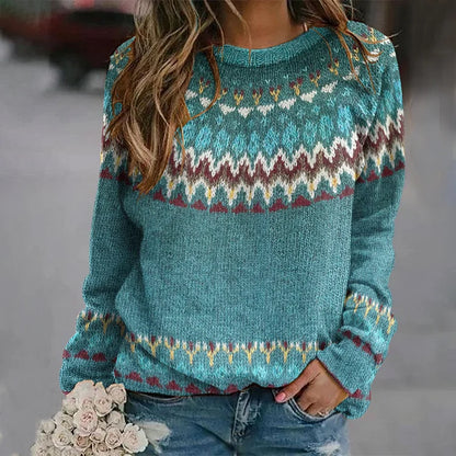 Regina - Retro jumper with waves