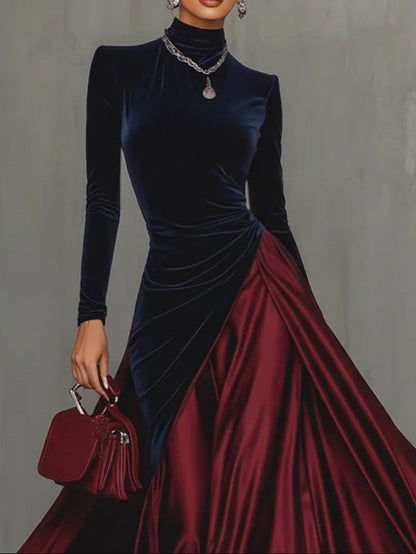 Lucrèce | Bicolour Long Dress