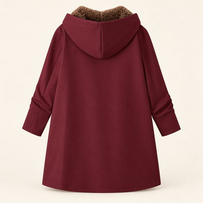 Ava | Cosy Sherpa-Lined Hooded Coat