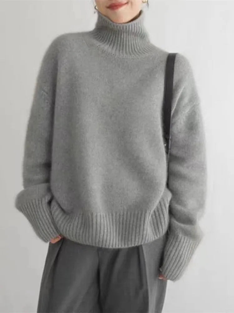 Anouschka - Luxe Cashmere Roll Neck Jumper