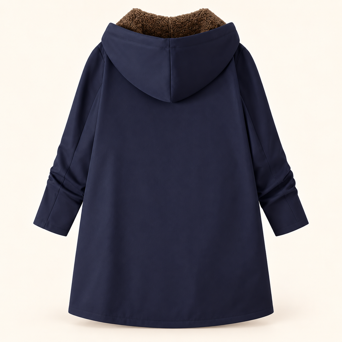 Ava | Cosy Sherpa-Lined Hooded Coat