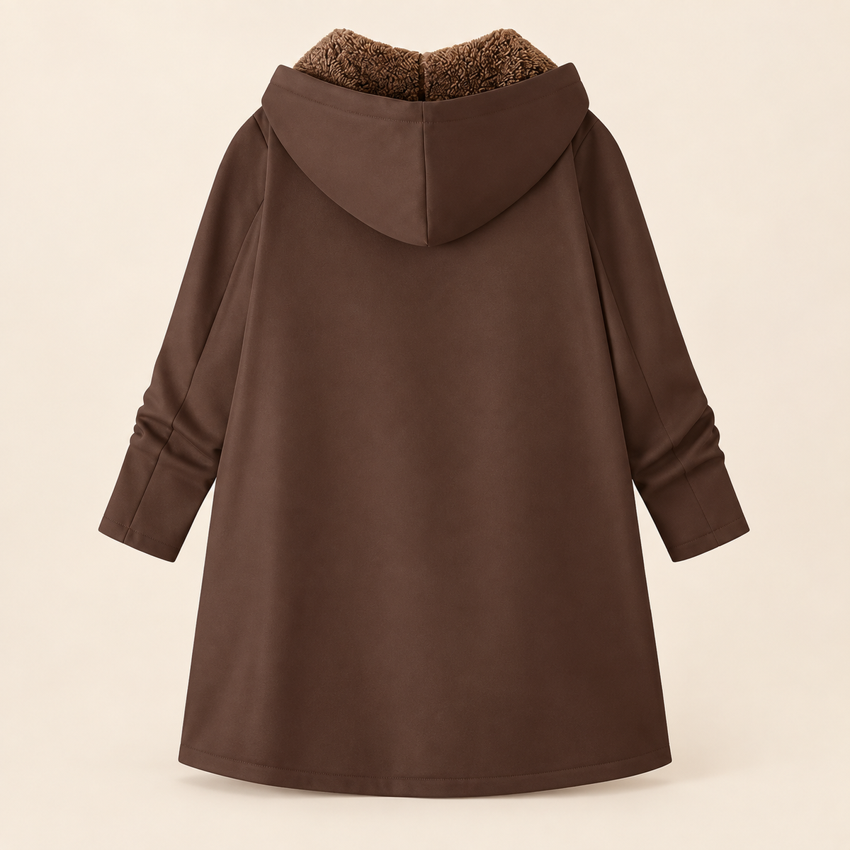 Ava | Cosy Sherpa-Lined Hooded Coat