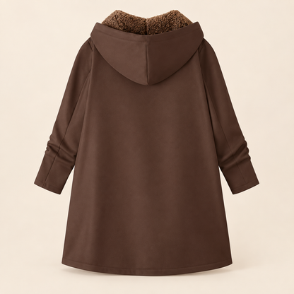 Ava | Cosy Sherpa-Lined Hooded Coat