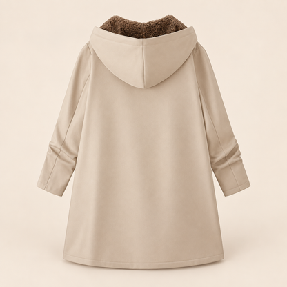 Ava | Cosy Sherpa-Lined Hooded Coat