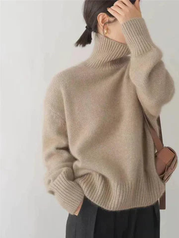 Anouschka - Luxe Cashmere Roll Neck Jumper
