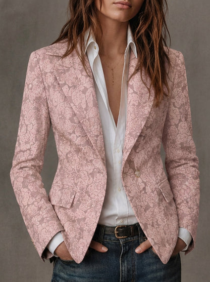 Kate - Jacquard Blazer with Paisley Print