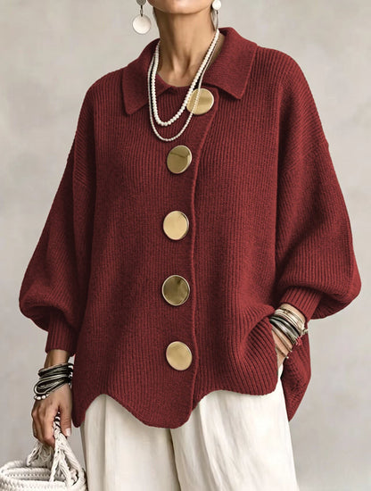 The Victoria Gold Button Cardigan