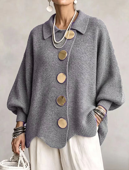 The Victoria Gold Button Cardigan