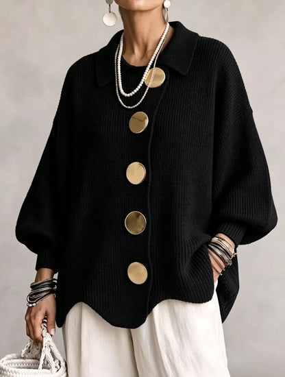 The Victoria Gold Button Cardigan