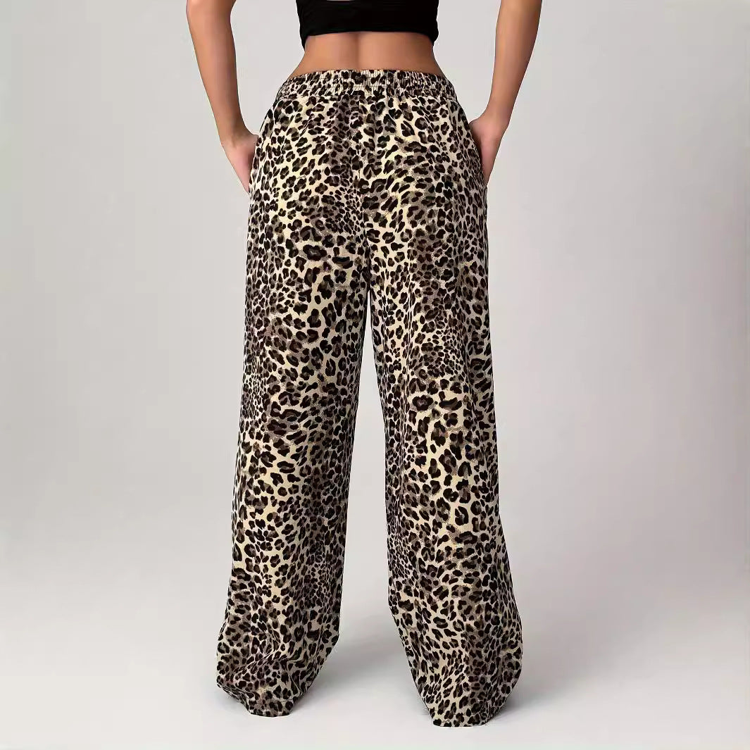 LIEZEL™ - Comfy Straight-Leg Leopard Print Pants