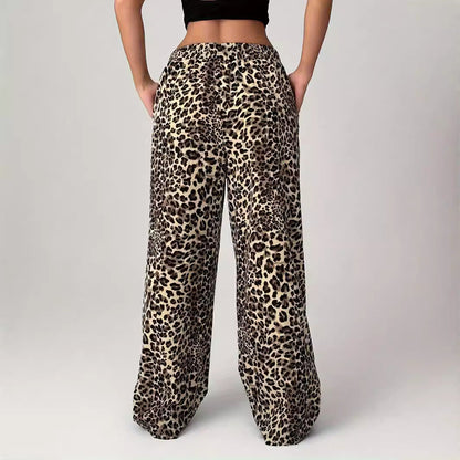 LIEZEL™ - Comfy Straight-Leg Leopard Print Pants