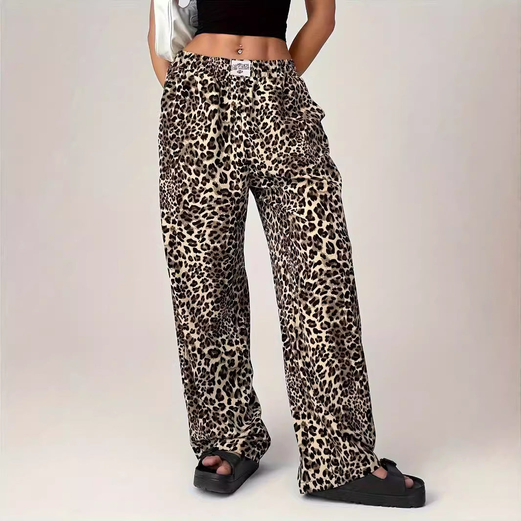 LIEZEL™ - Comfy Straight-Leg Leopard Print Pants