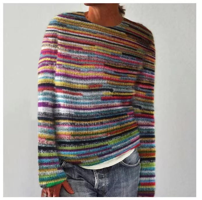 Carola - Knitted Jumper with Pattern