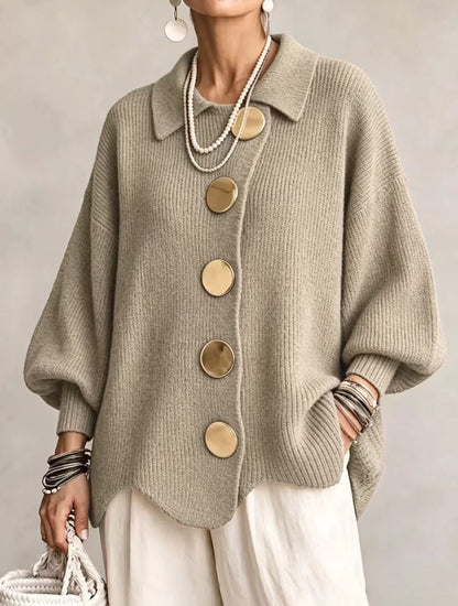 The Victoria Gold Button Cardigan