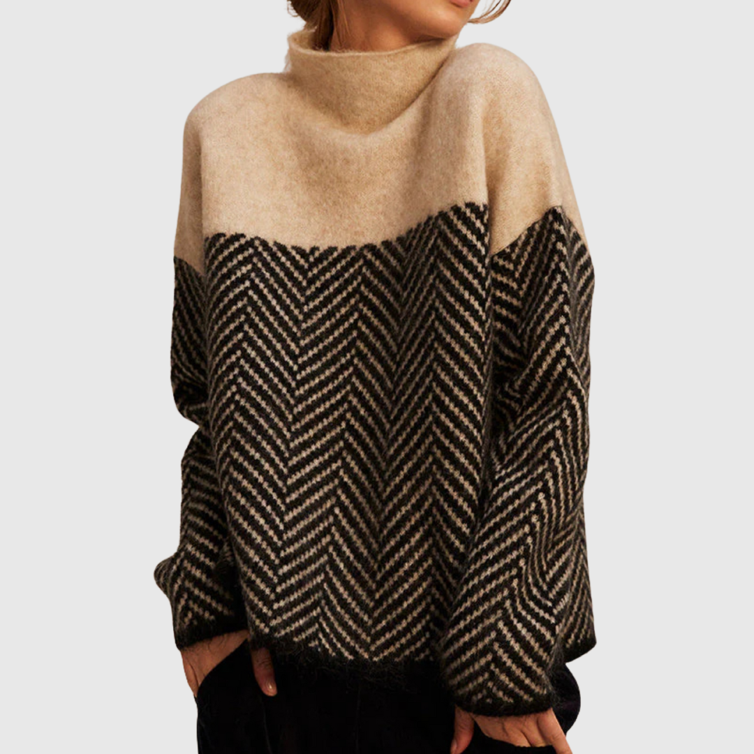 Norah - Cotton Roll Neck Jumper