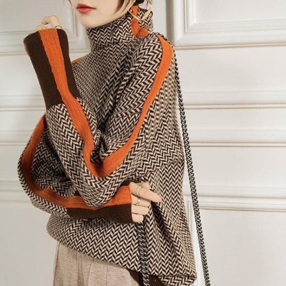 Eleonora - Herringbone Turtleneck