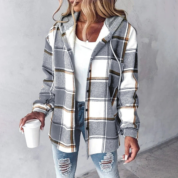 Padded Overshirt with Hood Élise