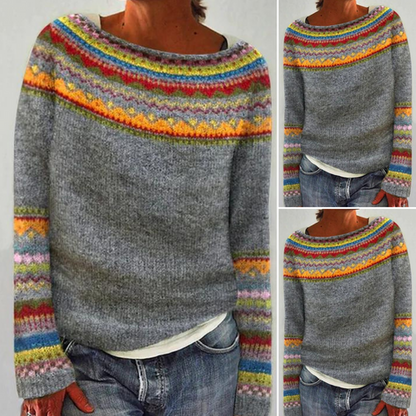 Elyse - Retro wool jumper