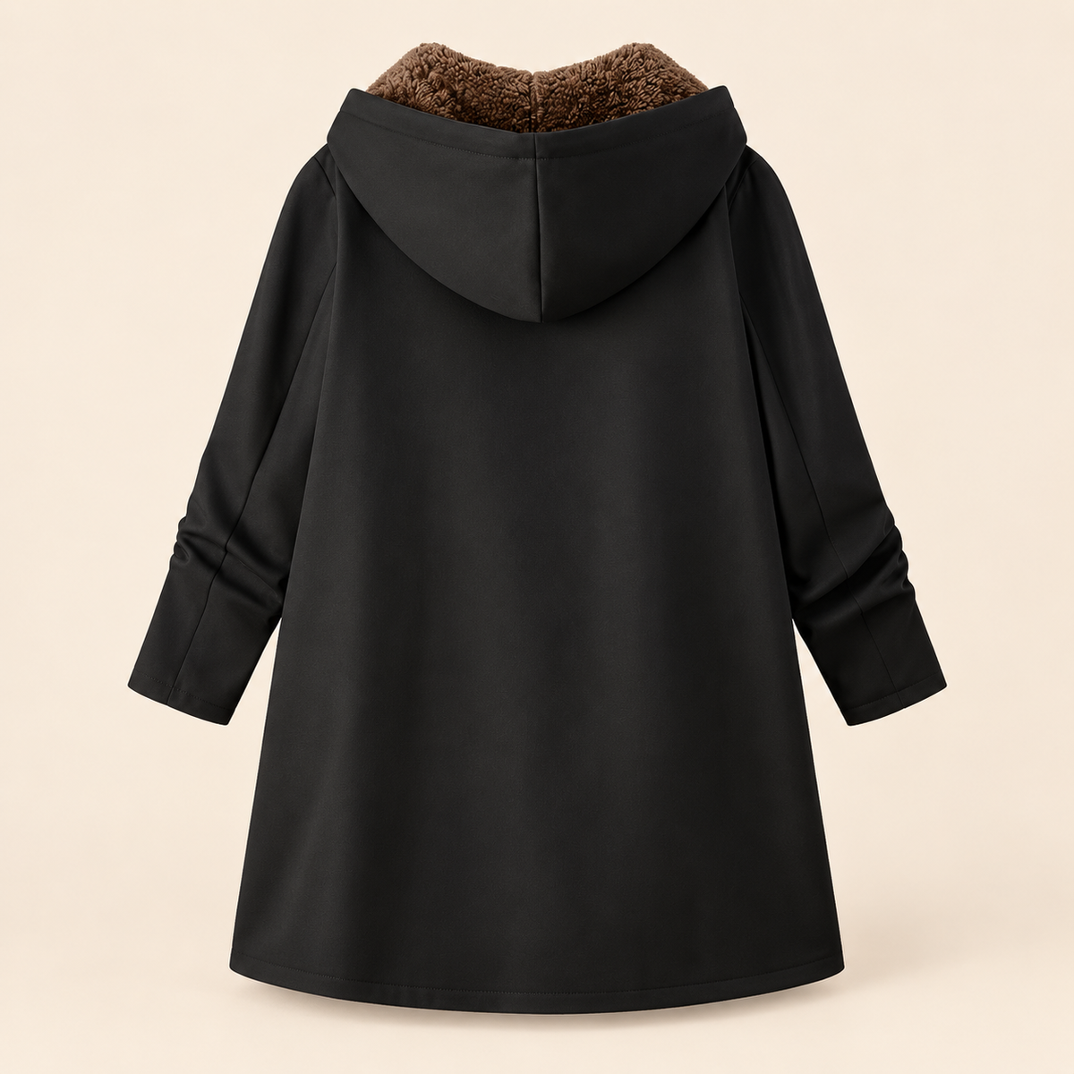 Ava | Cosy Sherpa-Lined Hooded Coat