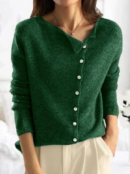 MOLLY™ - Button Front Cable Knit Sweater for Fall & Winter